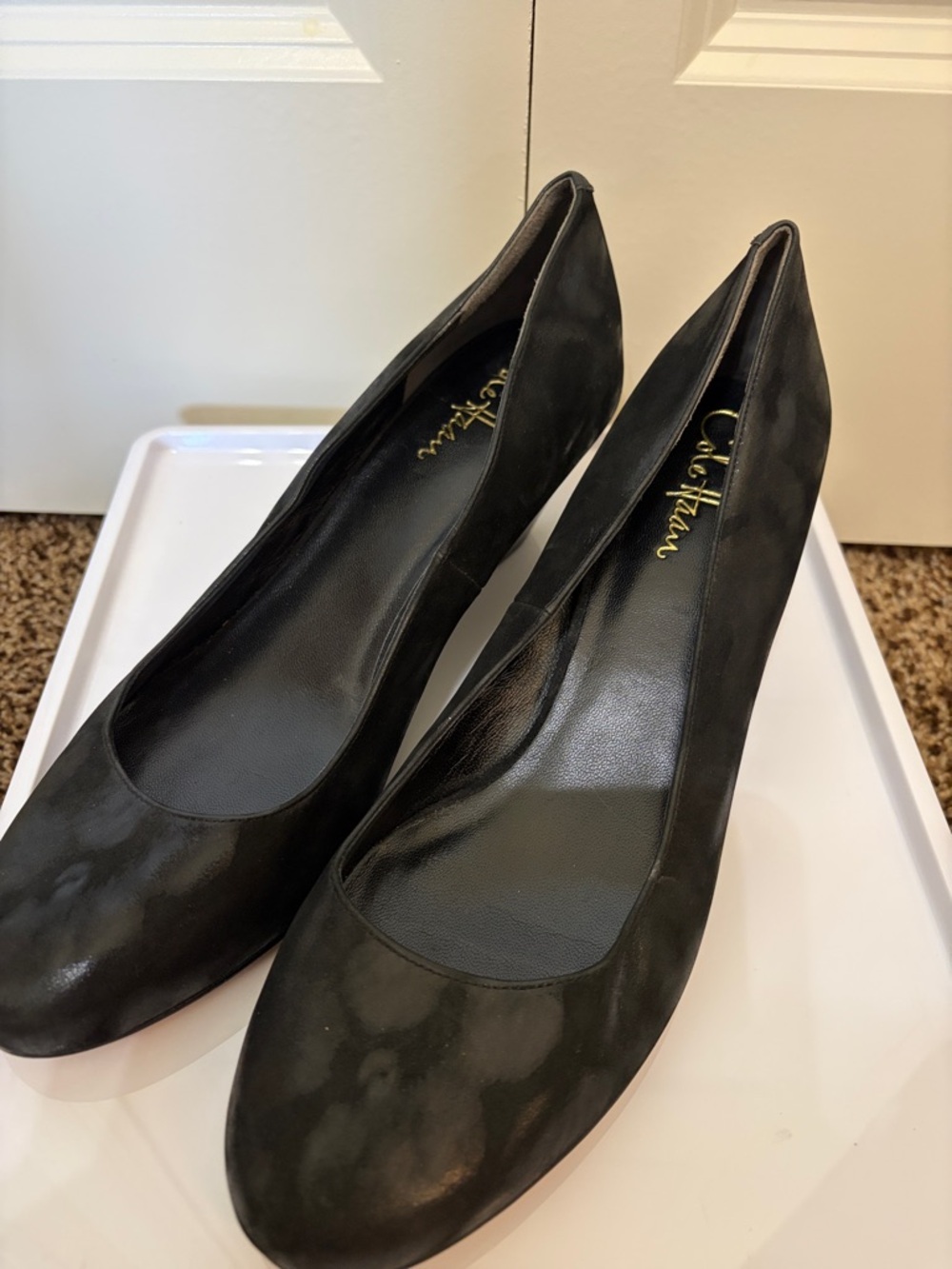 Cole Haan Black Leather Women's Heels